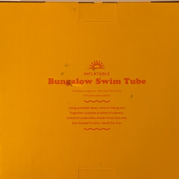 Swim Tube - Inflatable Pool Toy by Sun Squad (home/games/x) NEW - Picture 9 of 11